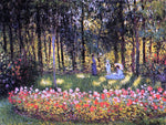  Claude Oscar Monet The Artist's Family in the Garden - Hand Painted Oil Painting