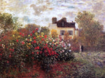 Claude Oscar Monet A Garden at Argenteuil (also known as The Dahlias) - Hand Painted Oil Painting