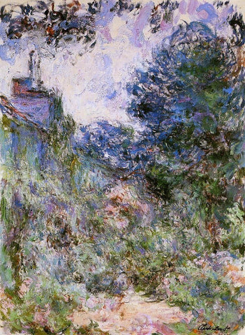  Claude Oscar Monet The House Seen from the Rose Garden - Hand Painted Oil Painting