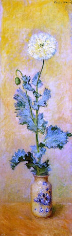  Claude Oscar Monet White Poppy - Hand Painted Oil Painting