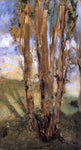  Edouard Manet Study of Trees - Hand Painted Oil Painting