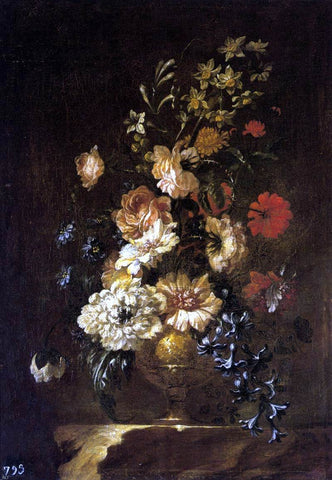  Francisco Perez Sierra Vase of Flowers - Hand Painted Oil Painting