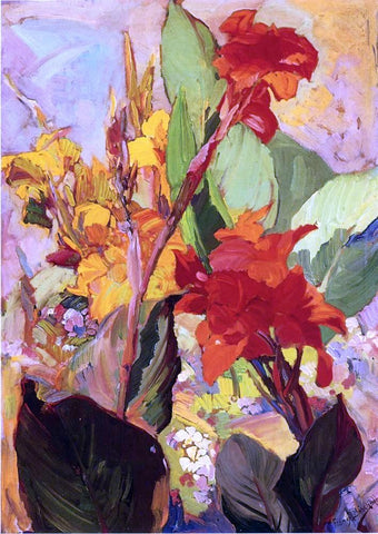  Franz Bischoff Canna Lillies - Hand Painted Oil Painting