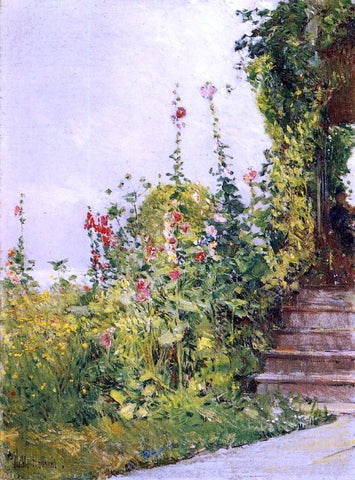  Frederick Childe Hassam Celia Thaxter's Garden, Appledore, Isles of Shoals - Hand Painted Oil Painting