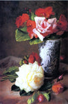  Frederick M Fenetti Still Life of Roses - Hand Painted Oil Painting