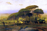  George Inness Pine Grove of the Barberini Villa - Hand Painted Oil Painting