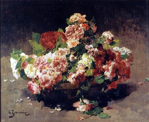  Georges Jeannin Bouquet de Roses - Hand Painted Oil Painting