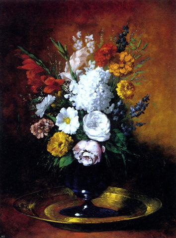  Germain Clement Ribot Vase De Fleurs - Hand Painted Oil Painting