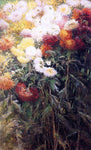  Gustave Caillebotte Chrysanthemums, Garden at Petit Gennevilliers - Hand Painted Oil Painting