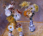  Gustave Caillebotte Four Vases of Chrysanthemums - Hand Painted Oil Painting