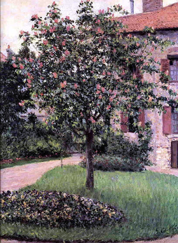  Gustave Caillebotte Petit Gennevilliers, Facade, Southeast of the Artist's Studio, Overlooking the Garden, Spring - Hand Painted Oil Painting