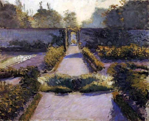  Gustave Caillebotte The Kitchen Garden, Yerres - Hand Painted Oil Painting
