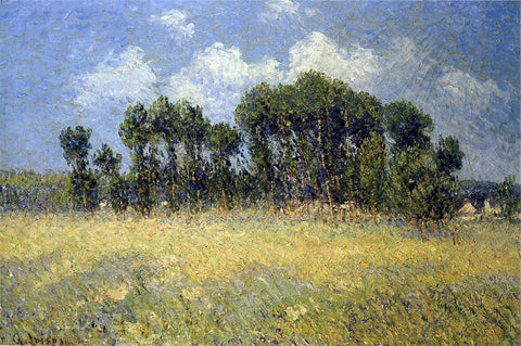 Gustave Loiseau Landscape with Poplars - Hand Painted Oil Painting