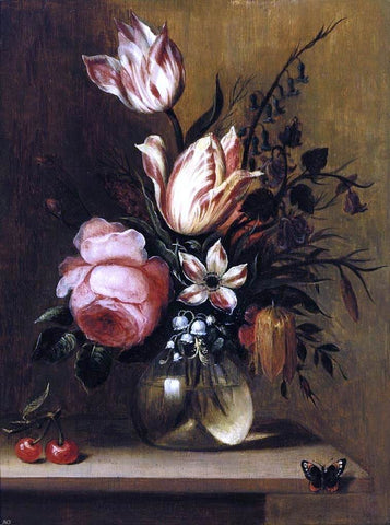  Hans Bollongier Flowers in a Vase - Hand Painted Oil Painting