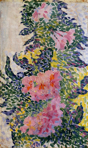 Henri Edmond Cross Flowers - Hand Painted Oil Painting