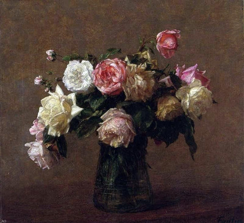  Henri Fantin-Latour Bouquet of Roses - Hand Painted Oil Painting
