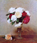  Henri Fantin-Latour Roses in a Stemmed Glass - Hand Painted Oil Painting