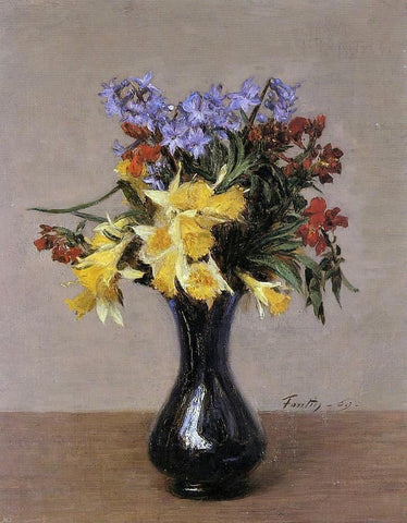  Henri Fantin-Latour Spring Flowers - Hand Painted Oil Painting