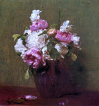  Henri Fantin-Latour White Peonies and Roses, Narcissus - Hand Painted Oil Painting