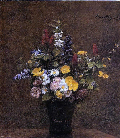  Henri Fantin-Latour Wildflowers - Hand Painted Oil Painting