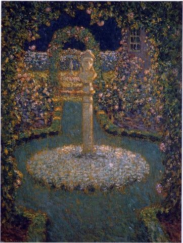  Henri Le Sidaner Garden in the Full Moon - Hand Painted Oil Painting