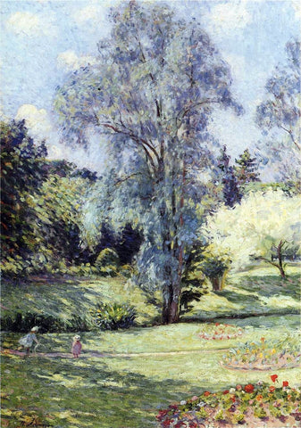  Henri Lebasque Child Playing in the Garden - Hand Painted Oil Painting
