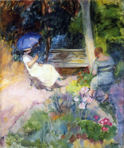  Henri Lebasque The Garden - Hand Painted Oil Painting