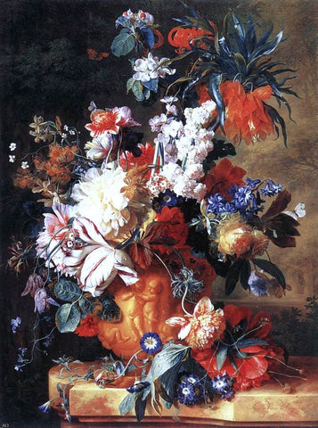  Jan Van Huysum Bouquet of Flowers in an Urn - Hand Painted Oil Painting