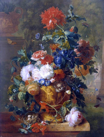  Jan Van Huysum Flowers - Hand Painted Oil Painting
