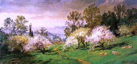  Jasper Francis Cropsey Flowering Trees - Hand Painted Oil Painting