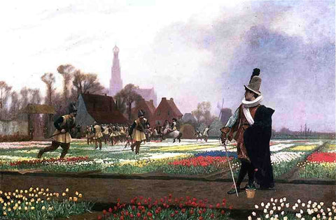  Jean-Leon Gerome Duel among the Tulips - Hand Painted Oil Painting