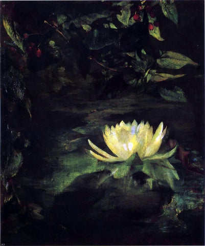  John La Farge Water Lily (also known as Lotus Leaves) - Hand Painted Oil Painting