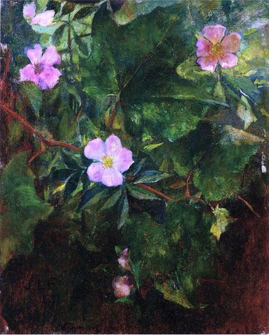  John La Farge Wild Roses and Grape Vine, Study from Nature - Hand Painted Oil Painting