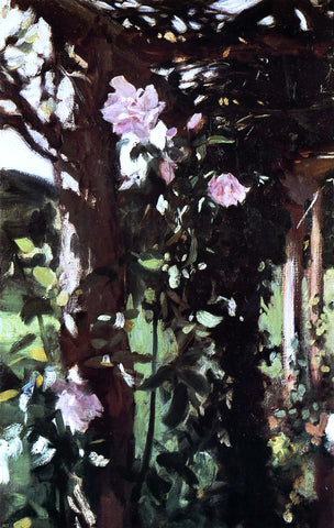  John Singer Sargent A Rose Trellis (also known as Roses at Oxfordshire) - Hand Painted Oil Painting