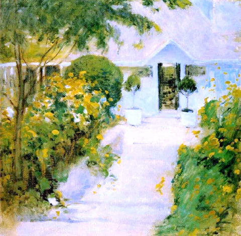  John Twachtman A Garden Path - Hand Painted Oil Painting