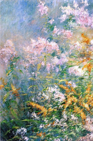  John Twachtman Meadow Flowers (also known as Golden Rod and Wild Asters) - Hand Painted Oil Painting