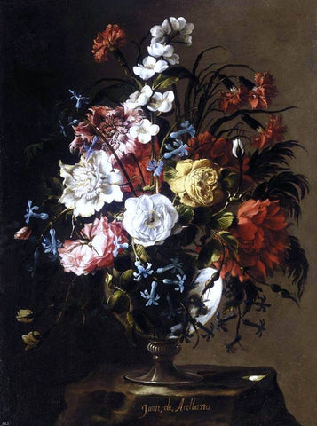  Juan De Arellano Vase of Flower - Hand Painted Oil Painting