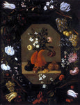  Juan De Espinosa Still-Life with Flowers with a Garland of Fruit and Flowers - Hand Painted Oil Painting