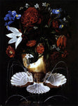 Juan De Espinosa Still-Life with Shell Fountain and Flowers - Hand Painted Oil Painting