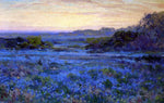  Julian Onderdonk Bluebonnet Scene with a Girl - Hand Painted Oil Painting