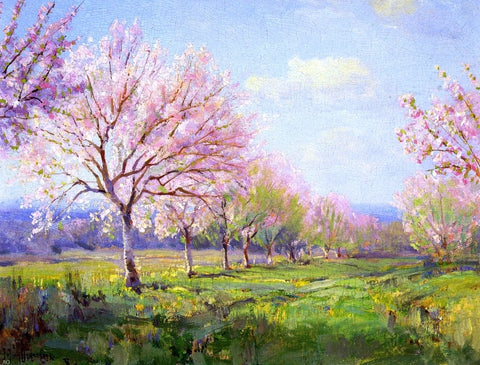  Julian Onderdonk Peach Orchard on Mavericks Farm - Hand Painted Oil Painting