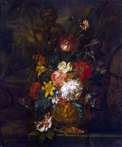  Justus Van I Huysum Flowers - Hand Painted Oil Painting