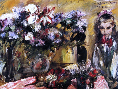  Lovis Corinth Flowers and Wilhelmine - Hand Painted Oil Painting