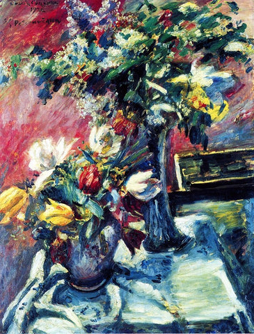  Lovis Corinth Lilac and Tulips - Hand Painted Oil Painting