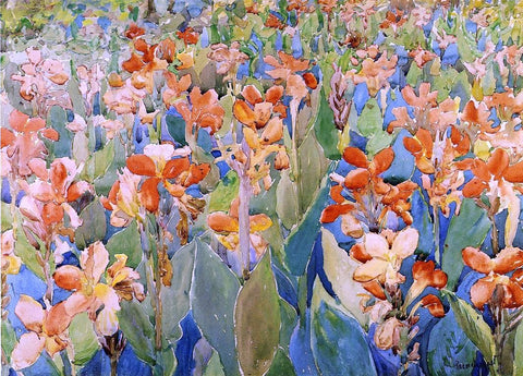  Maurice Prendergast Bed of Flowers (also known as Cannas or The Garden) - Hand Painted Oil Painting