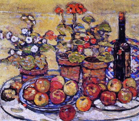  Maurice Prendergast Still Life - Fruit and Flowers - Hand Painted Oil Painting