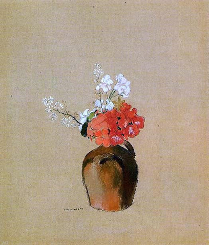  Odilon Redon Flowers in a Pot - Hand Painted Oil Painting
