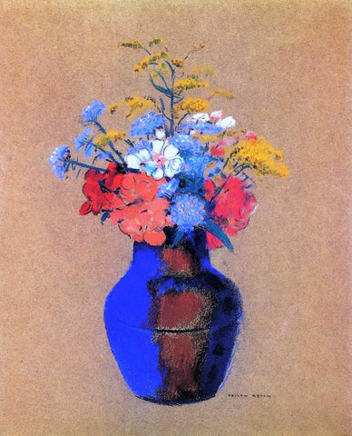  Odilon Redon Wild Flowers in a Vase - Hand Painted Oil Painting