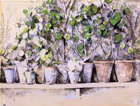  Paul Cezanne Flowerpots - Hand Painted Oil Painting