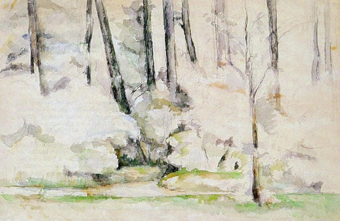  Paul Cezanne Into the Woods - Hand Painted Oil Painting